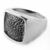 Rough - Silver signet ring